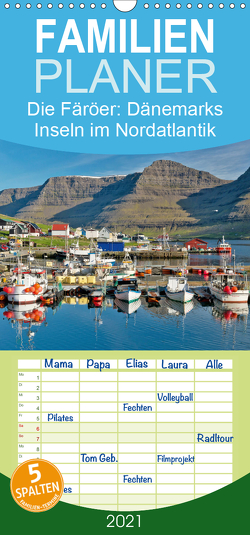 Die Färöer: Dänemarks Inseln im Nordatlantik – Familienplaner hoch (Wandkalender 2021 , 21 cm x 45 cm, hoch) von CALVENDO
