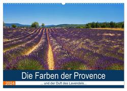 Die Farben der Provence… und der Duft des Lavendels… (Wandkalender 2024 DIN A2 quer), CALVENDO Monatskalender von Dürr,  Brigitte