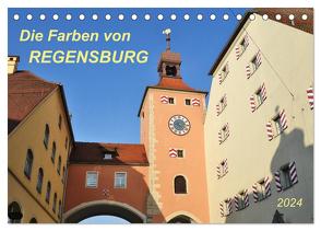 Die Farben von Regensburg (Tischkalender 2024 DIN A5 quer), CALVENDO Monatskalender von Heußlein,  Jutta