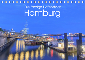 Die farbige Hafenstadt Hamburg (Tischkalender 2021 DIN A5 quer) von Nürnberg,  Fiorelino