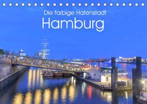 Die farbige Hafenstadt Hamburg (Tischkalender 2022 DIN A5 quer) von Nürnberg,  Fiorelino