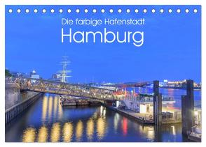 Die farbige Hafenstadt Hamburg (Tischkalender 2024 DIN A5 quer), CALVENDO Monatskalender von Nürnberg,  Fiorelino