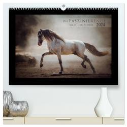 Die Faszinierende Welt der Pferde (hochwertiger Premium Wandkalender 2024 DIN A2 quer), Kunstdruck in Hochglanz von Mischnik,  Sabrina