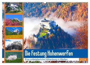 Die Festung Hohenwerfen (Wandkalender 2024 DIN A2 quer), CALVENDO Monatskalender von Kramer,  Christa