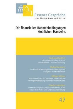 Die finanziellen Rahmenbedingungen kirchlichen Handelns von Kämper,  Burkhard, Thönnes,  Hans W