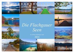 Die Flachgauer Seen (Tischkalender 2024 DIN A5 quer), CALVENDO Monatskalender von Kramer,  Christa