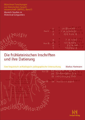 Die frühlateinischen Inschriften und ihre Datierung von Hartmann,  Markus