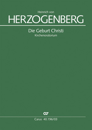 Die Geburt Christi (Klavierauszug) von Herzogenberg,  Heinrich von