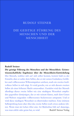Die geistige Führung des Menschen und der Menschheit von Steiner,  Rudolf