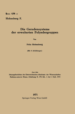 Die Geradensysteme der erweiterten Polyedergruppen von Hohenberg,  Fritz