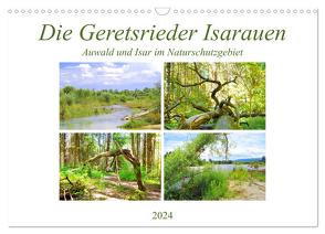 Die Geretsrieder Isarauen – Auwald und Isar im Naturschutzgebiet (Wandkalender 2024 DIN A3 quer), CALVENDO Monatskalender von Schimmack,  Michaela