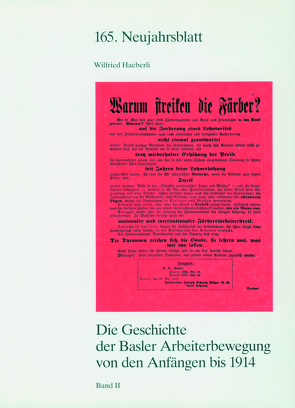 Die Geschichte der Basler Arbeiterbewegung von den Anfängen bis 1914 von Haeberli,  Wilfried