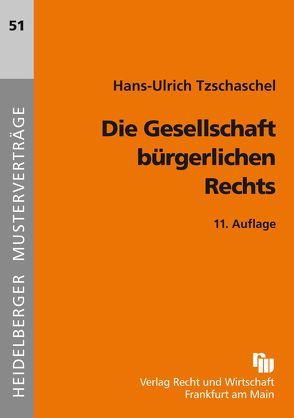 Die Gesellschaft bürgerlichen Rechts von Tzschaschel,  Hans-Ulrich