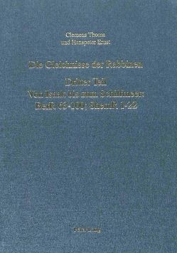 Die Gleichnisse der Rabbinen- Dritter Teil von Ernst,  Hanspeter, Thoma,  Clemens