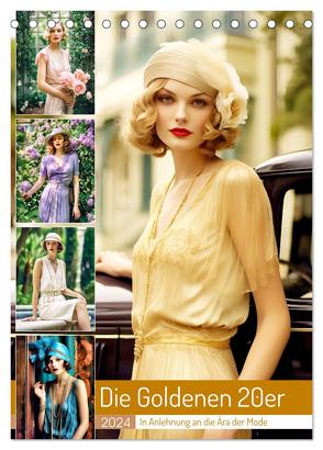 Die Goldenen 20er – In Anlehnung an die Ära der Mode (Tischkalender 2024 DIN A5 hoch), CALVENDO Monatskalender von Frost,  Anja