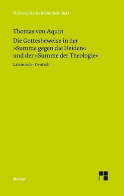 Die Gottesbeweise von Seidl,  Horst, Thomas von Aquin