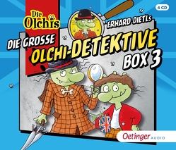 Die große Olchi-Detektive-Box 3 von Arnold,  Monty, Bach,  Patrick, Bernhardt,  Marianne, Danielewicz,  Rudolf, Dietl,  Erhard, Dittrich,  Benjamin, Doll,  Lotta, Dreke,  Dagmar, Frass,  Wolf, Gerull,  David, Graudus,  Konstantin, Gustavus,  Frank, Holdorf,  Jürgen, Huster,  Till, Iland-Olschewski,  Barbara, Kirchberger,  Peter, Kirchberger,  Stephanie, Langer,  Markus, Michaelis,  Eva, Missler,  Robert, Möller,  Kai Henrik, Pappert,  Christine, Schöne,  Christoph, Stark,  Christian, Thormann,  Jürgen, Weis,  Peter, Wendland,  Jens