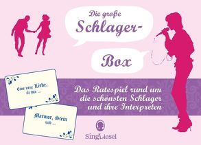 Die große Schlager-Box. Das Spiel für Senioren rund um die schönsten deutschen Schlager. Spiele Box mit 100 Karten. von Verlag,  SingLiesel