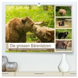 Die grossen Bärentatzen (hochwertiger Premium Wandkalender 2024 DIN A2 quer), Kunstdruck in Hochglanz von Photo4emotion.com,  Photo4emotion.com
