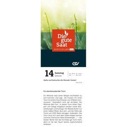 Die gute Saat 2023 – Abreißkalender Kleinformat von Christliche Schriftenverbreitung,  e.V.