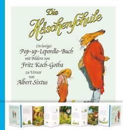 Die Häschenschule: Pop-up-Leporello-Buch von Koch-Gotha,  Fritz, Sixtus,  Albert