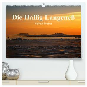 Die Hallig Langeneß / CH-Version (hochwertiger Premium Wandkalender 2024 DIN A2 quer), Kunstdruck in Hochglanz von Probst,  Helmut