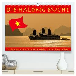 Die Halong Bucht (hochwertiger Premium Wandkalender 2024 DIN A2 quer), Kunstdruck in Hochglanz von Brack,  Roland