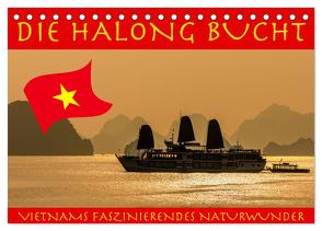 Die Halong Bucht (Tischkalender 2024 DIN A5 quer), CALVENDO Monatskalender von Brack,  Roland