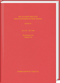 Die Handschriften der Stadtbibliothek Mainz / Hs I 351– Hs I 490