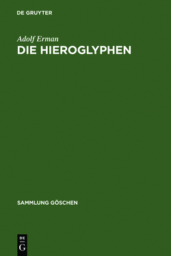 Die Hieroglyphen von Erman,  Adolf