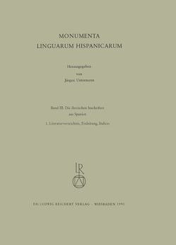 Die iberischen Inschriften aus Spanien von Untermann,  Jürgen