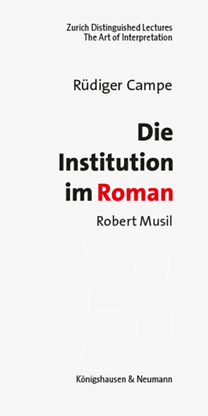 Die Institution im Roman von Campe,  Rüdiger