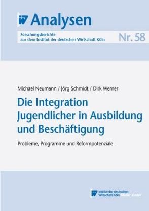 Die Integration Jugendlicher in Ausbildung und Beschäftigung von Neumann,  Michael, Schmidt,  Jörg, Werner,  Dirk