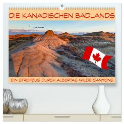 Die Kanadischen Badlands (hochwertiger Premium Wandkalender 2024 DIN A2 quer), Kunstdruck in Hochglanz von Brack,  Roland