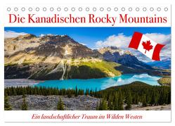 Die Kanadischen Rocky Mountains (Tischkalender 2024 DIN A5 quer), CALVENDO Monatskalender von Brack,  Roland