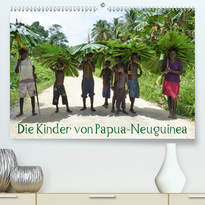 Die Kinder von Papua Neuguinea (Premium, hochwertiger DIN A2 Wandkalender 2021, Kunstdruck in Hochglanz) von Hähnke und Peter Möller,  André