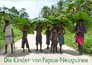 Die Kinder von Papua Neuguinea (Wandkalender 2023 DIN A2 quer) von Hähnke und Peter Möller,  André