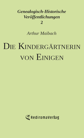 Die Kindergärtnerin von Einigen von Maibach,  Arthur