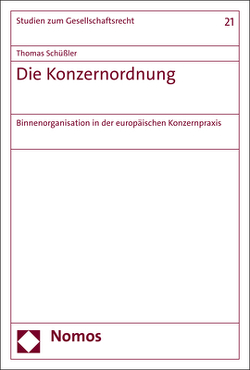 Die Konzernordnung von Schüßler,  Thomas