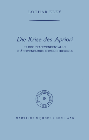 Die Krise des Apriori von Eley,  L.