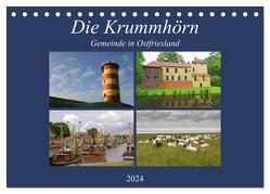 Die Krummhörn Gemeinde in Ostfriesland (Tischkalender 2024 DIN A5 quer), CALVENDO Monatskalender von Poetsch,  Rolf