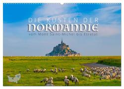 Die Küsten der Normandie vom Mont Saint-Michel bis Étretat (Wandkalender 2024 DIN A2 quer), CALVENDO Monatskalender von Ratzer,  Reinhold