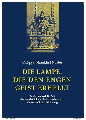 Die Lampe, die den engen Geist erhellt von Chögyal Namkhai Norbu