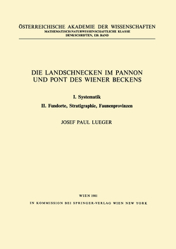 Die Landschnecken im Pannon und Pont des Wiener Beckens von Lueger,  J.P.