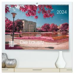 Die Lausitz durch den Infrarotfilter (hochwertiger Premium Wandkalender 2024 DIN A2 quer), Kunstdruck in Hochglanz von Winzer,  Martin