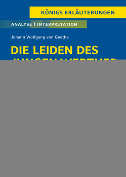Die Leiden des jungen Werther von Johann Wolfgang von Goethe – Textanalyse und Interpretation von Bernhardt,  Rüdiger, Goethe,  Johann Wolfgang von