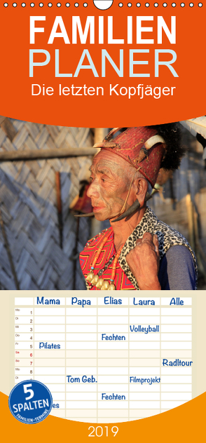 Die letzten Kopfjäger – Zeitzeugen einer Kultur im Nagaland – Familienplaner hoch (Wandkalender 2019 , 21 cm x 45 cm, hoch) von Herzog,  Michael