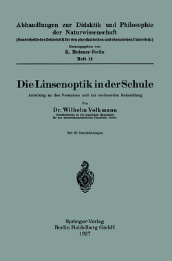 Die Linsenoptik in der Schule von Volkmann,  Wilhelm