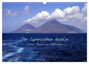 Die Liparischen Inseln (Wandkalender 2024 DIN A3 quer), CALVENDO Monatskalender von Bildarchiv,  Geotop