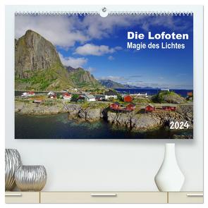 Die Lofoten – Magie des Lichtes (hochwertiger Premium Wandkalender 2024 DIN A2 quer), Kunstdruck in Hochglanz von Pantke,  Reinhard